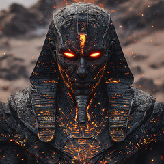 Egyptian deity. Demon Pharaoh