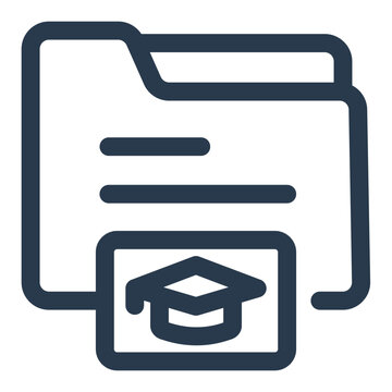 SCORM File on Learning Management System Vector Icon