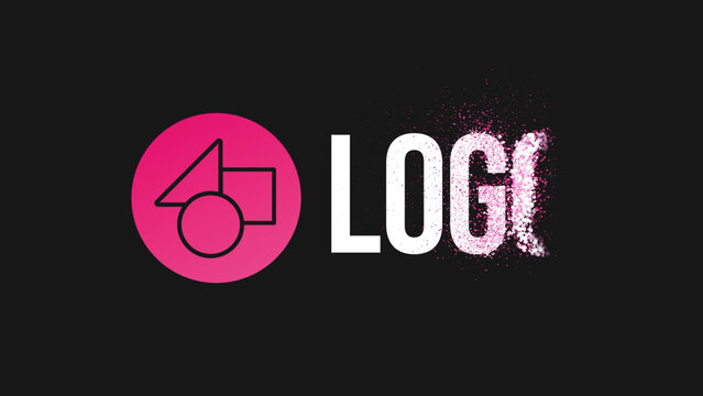 Fizzing Particle Dissolve Logo Reveal