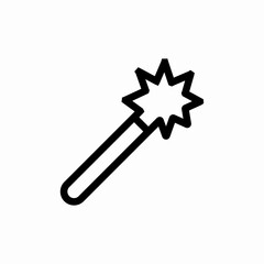 mace weapon icon sign vector