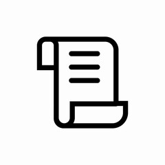 text script icon sign vector