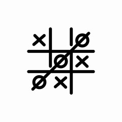 tic tac toe icon sign vector