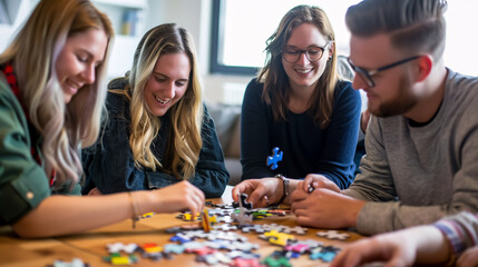 Fototapeta premium Community, teamwork, and team-leader concept