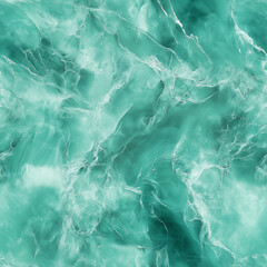 Fototapeta premium Turquoise marble texture with soft, cloud-like patterns