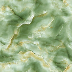 Fototapeta premium Light green and beige marble texture with natural flowing patterns
