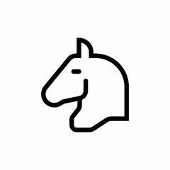 horse head icon sign vector