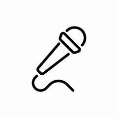 microphone music icon sign vector