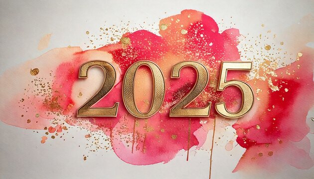 Dekoracja, kartka artystyczna na Nowy ROk 2025