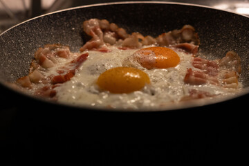 photo, image, sunny, culinary, ingredient, meal, plate, food, delicious, kitchen, stove, frying, pan, yolk, tasty, golden, crisp, hearty, morning, snack, diner, homemade