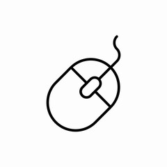 mouse computer equipment icon sign vector
