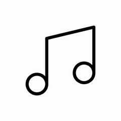 musical note melody sheet music icon sign vector