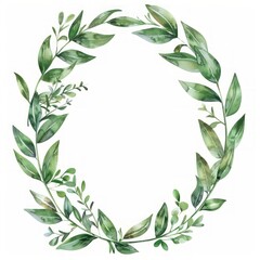 botanical watercolor design with flowers and leaves