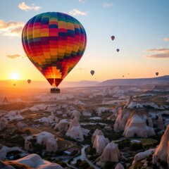 Obraz premium Hot Air Balloons at Love Valley in Cappadocia