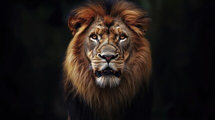 Fototapeta premium Majestic Lion Portrait