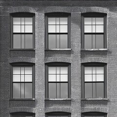 Obraz premium Windows on a commercial structure