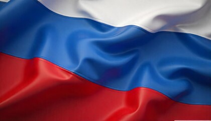 Fototapeta premium Russia’s Flag Waving in 3D Motion