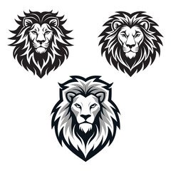 lion head vector, Lion Head Vector logo Icon set