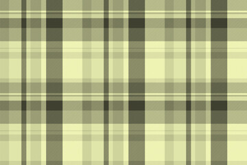 Check fabric texture of textile seamless tartan with a vector plaid background pattern.