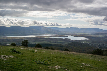 landscape in the mountains