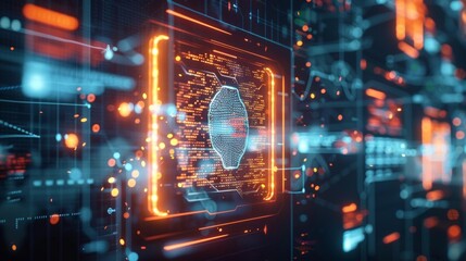 Obraz premium A secure and streamlined voting process enabled by 5G network and blockchain encryption ensuring fair and tamperproof elections.