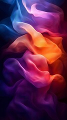 Obraz premium Colorful abstract swirls creating a mesmerizing pattern in soft pink and blue hues - wallpaper