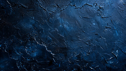 Obraz premium Elegant navy blue-colored dark Concrete textured cool grunge abstract background with roughness and irregularities. 2020 color trend concept