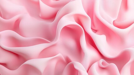 Fototapeta premium Abstract soft pink fluid forms creating a flowing background in 3D design