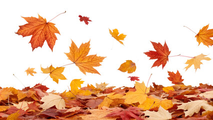 Autumn Leaves Falling Leaves for Seasonal Designs - Transparent PNG Image