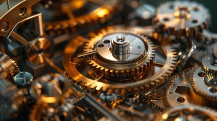 The winding gears and mechanisms inside a small telescope responsible for its precise movements and focus adjustments.