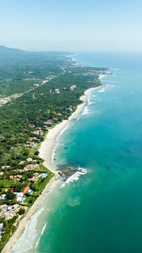 Mexican Coastline in the Pacific Ocean. Punta Mita, Nayarit. Mexico