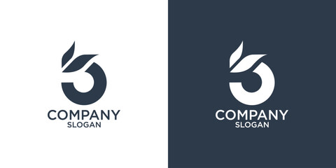 letter b abstract monogram logo design vector