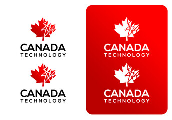 Canada Technology Abstract Icon Logo Design Vector.