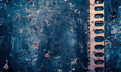 Abstract film texture background with grain, dust and light leaks; artistic image of the camera