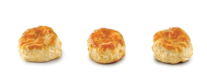 One Biscuit in a white infinity room