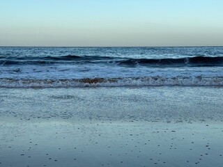 sea waves and blue sky