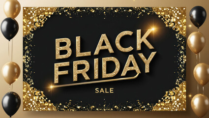 Black Friday Sale Text Illuminates Dark Background for Shopping Extravaganza. Neon Promotional Banner Announces Massive Discounts and Holiday Deals for Retail Therapy.