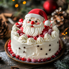 Delicious cake. Sweet dessert. Food concept.	