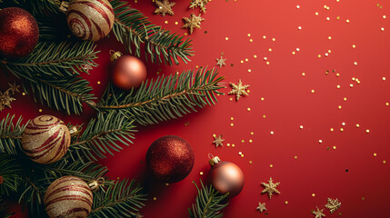 A flat lay of sports equipment on a pink background