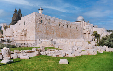 Ruins of the Second Temple in the Temple Mount, the Noble Sanctuary, is one of the most important...