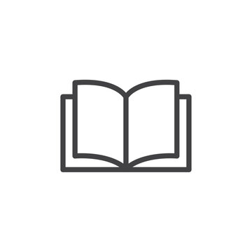 recommend clip art: Book icon Symbol mark in filled style