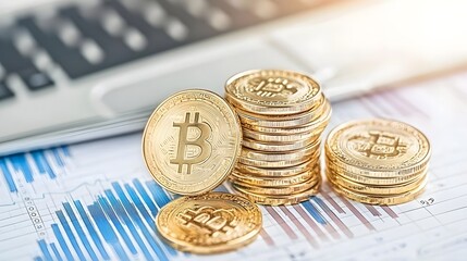 Bitcoin Cryptocurrency on Chart