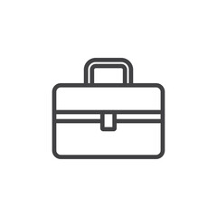 Briefcase icon Symbol mark in filled style