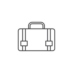 Briefcase icon Symbol mark in filled style