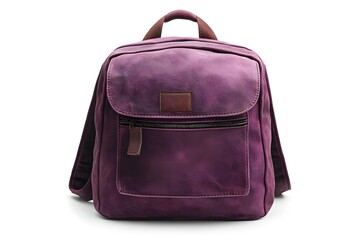 Fototapeta premium Plum purple backpack deep color streetwear fashion mockup