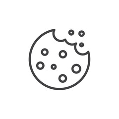 Cookie icon Symbol mark in filled style