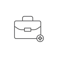 Doctor bag icon Symbol mark in filled style