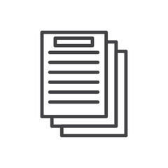 Documents icon Symbol mark in filled style