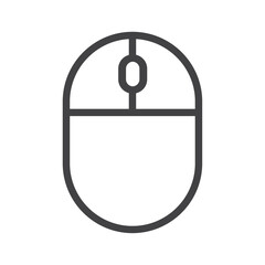 Mouse icon Symbol mark in filled style