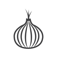 Onion icon Symbol mark in filled style