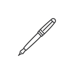 Pen icon Symbol mark in filled style